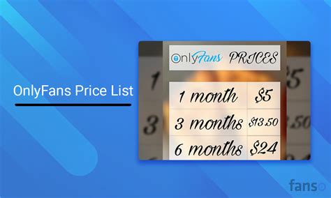 onlyfans price menu|OnlyFans Pricing Guide